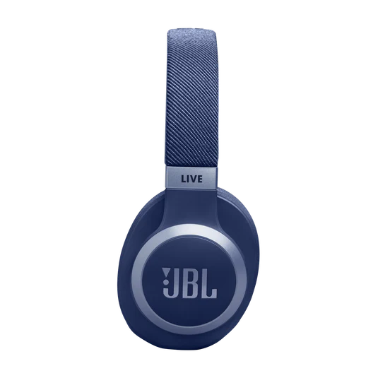 سماعات رأس لاسلكية JBL Live 770NC عازلة للضوضاء توضع على الأذن مع خاصية إلغاء الضوضاء التكيفية الحقيقية، والوعي بالبيئة المحيطة، وعمر بطارية يدوم 65 ساعة