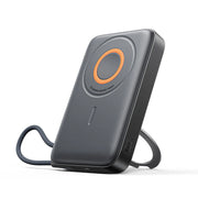 Joyroom JR-PBM02 3-in-1 Magnetic Wireless Power Bank - 10000mAh - 22.5W Fast Charging - Built-in Cables - Foldable Kickstand - Digital Display
