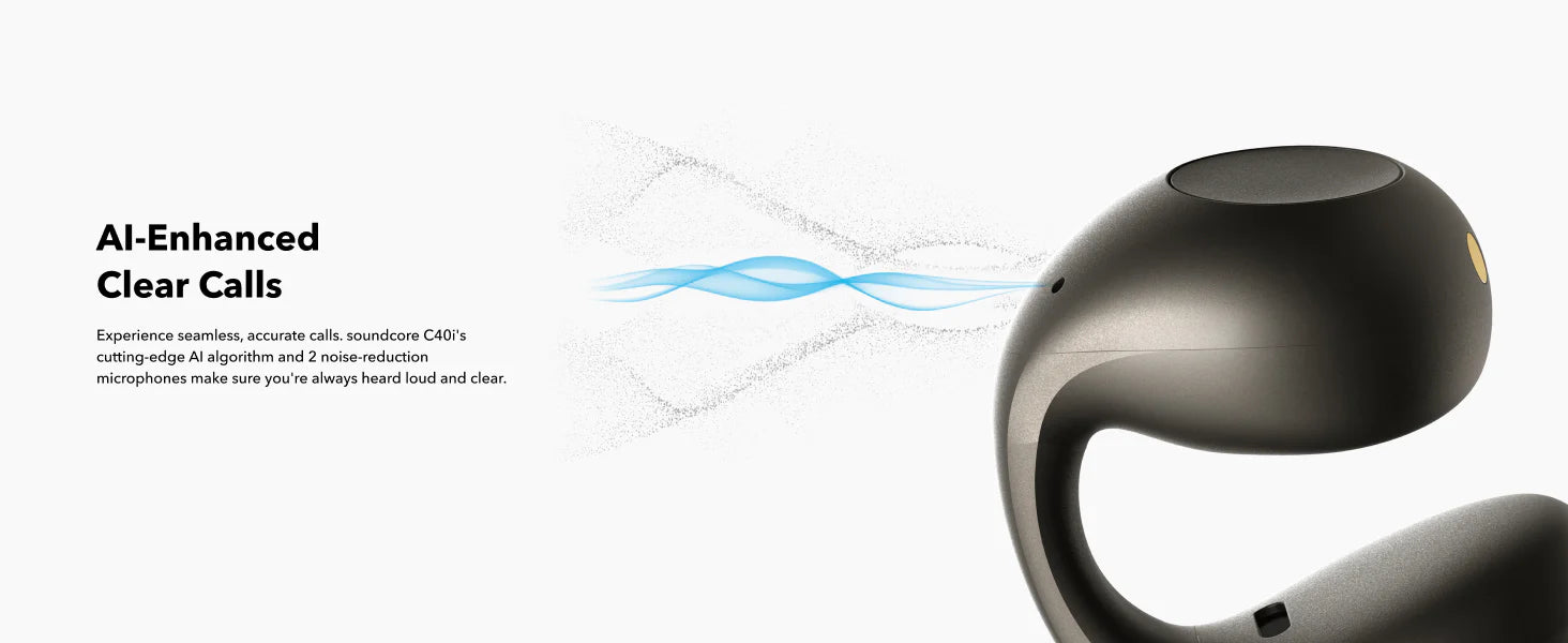 Anker C40iAnkerSoundcore C40i | Flexible and Comfortable Clip-On Earbuds