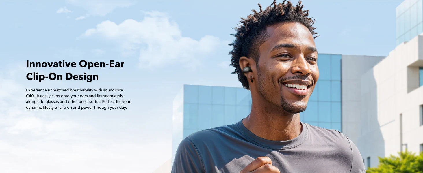 Anker C40iAnkerSoundcore C40i | Flexible and Comfortable Clip-On Earbuds