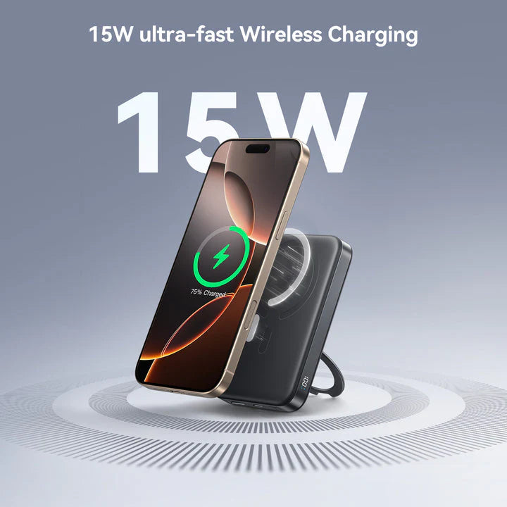 Joyroom JR-PBM12 22.5W Magnetic Wireless Power Bank 10000mAh with Ring Holder