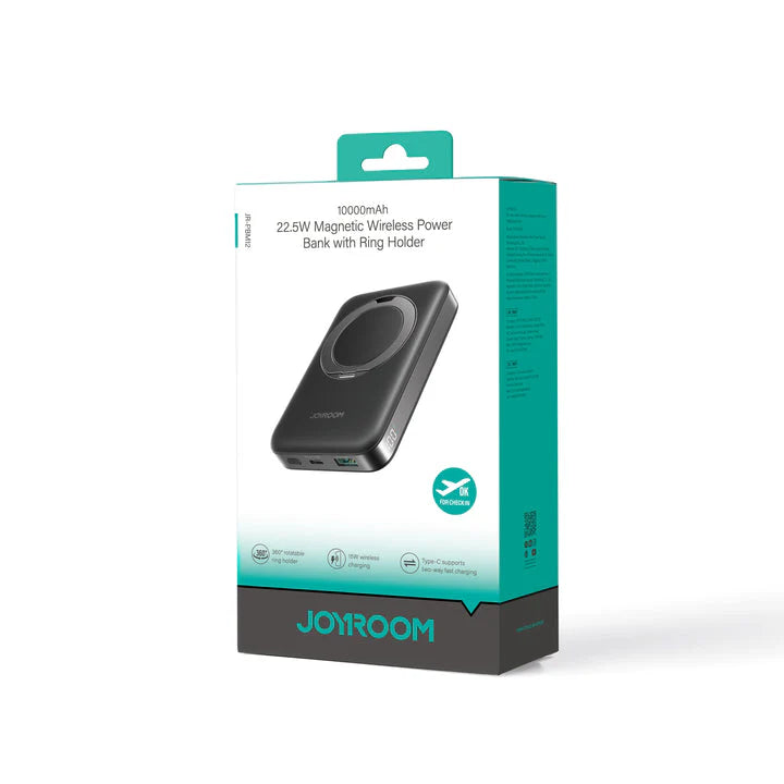 Joyroom JR-PBM12 22.5W Magnetic Wireless Power Bank 10000mAh with Ring Holder