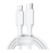 Ugreen USB-C to Lightning Braided Cable 0.5m White