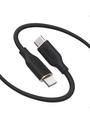 كابل Anker USB-C إلى USB-C بقوة 240 واط، بطول 3 أقدام - شحن سريع ونقل بيانات (أسود)