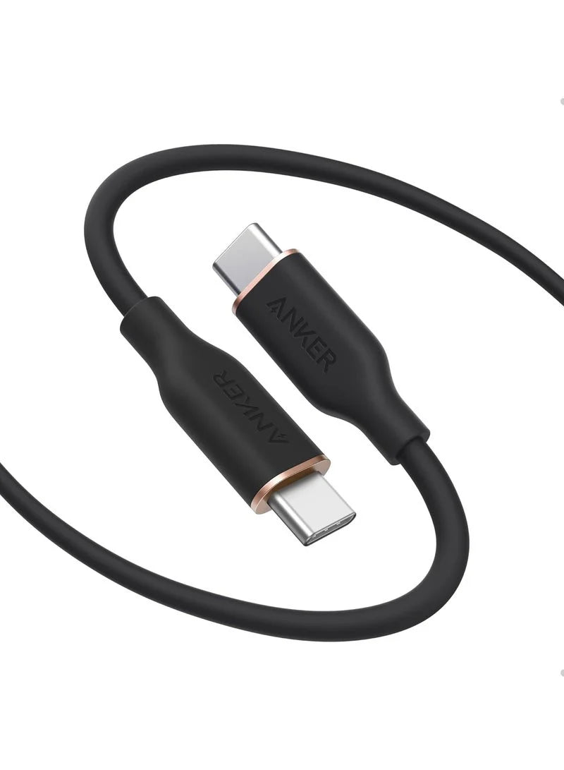 Anker USB-C to USB-C 240W 3ft Cable — Fast Charging & Data Transfer (Black)