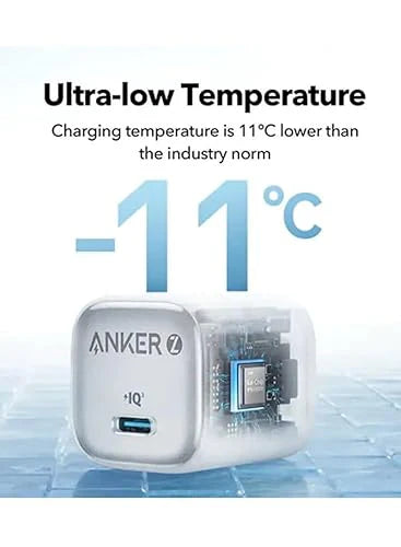 Anker 30W USB-C Fast Charger with 5ft USB-C to USB-C Cable - Nano Technology - Power Delivery (PD) - Foldable Design - Multi-Safety Protection - White/Black