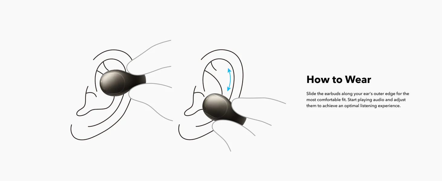 Anker C40iAnkerSoundcore C40i | Flexible and Comfortable Clip-On Earbuds