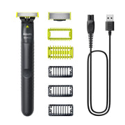 Philips OneBlade QP1624/10 ماكينة حلاقة وتشذيب كهربائية هجينة - للوجه والجسم