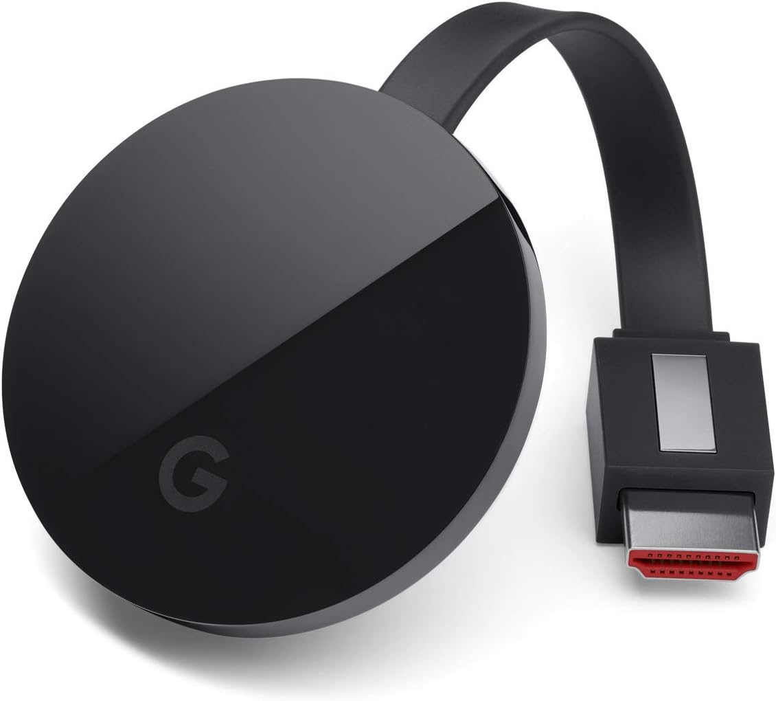 Google Chromecast Ultra 4K Smart TV Streaming Stick — Black