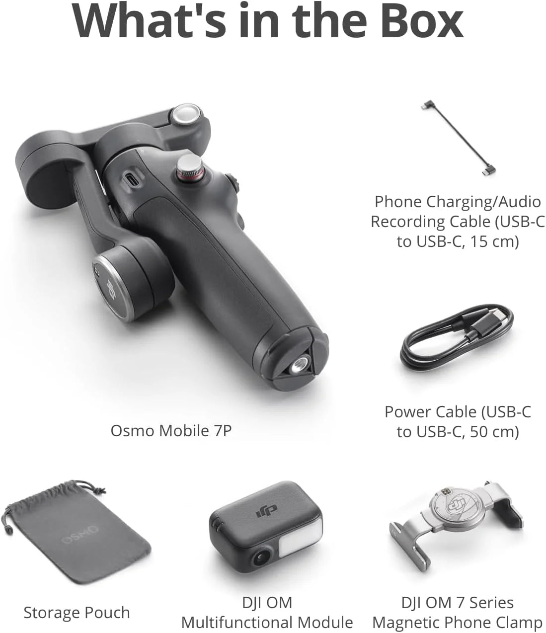 المثبتات المحمولة للهواتف الذكية من سلسلة DJI Osmo Mobile 7