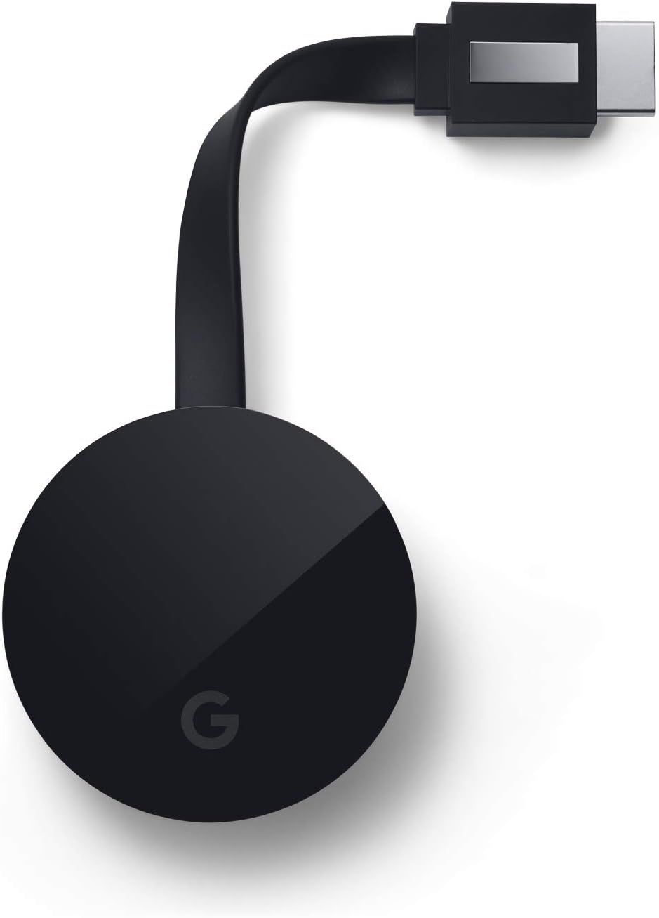 Google Chromecast Ultra 4K Smart TV Streaming Stick — Black