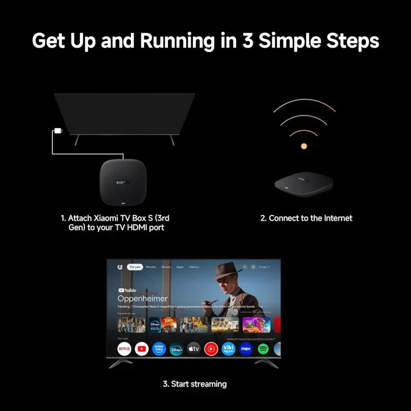صندوق شاومي تي في بوكس إس (الجيل الثالث) — بث ذكي بدقة 4K مع Google TV