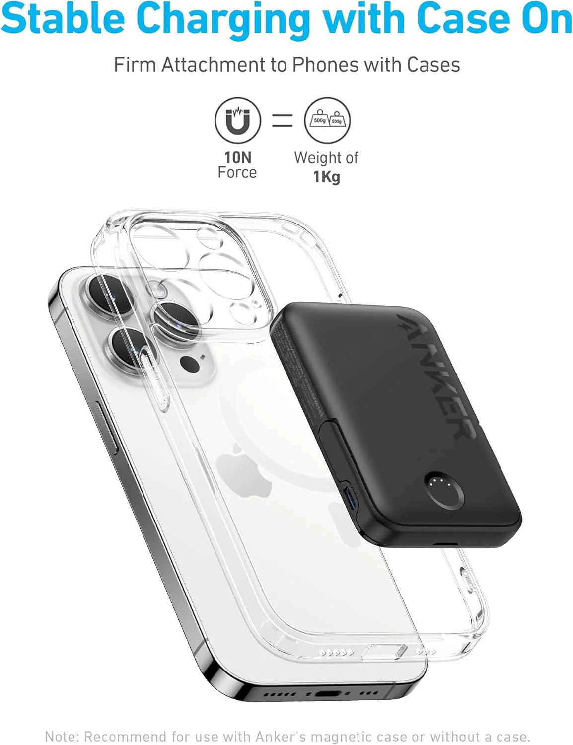 Anker 322 PowerCore MagGo Magnetic Power Bank 5,000mAh — Wireless Charger for iPhone