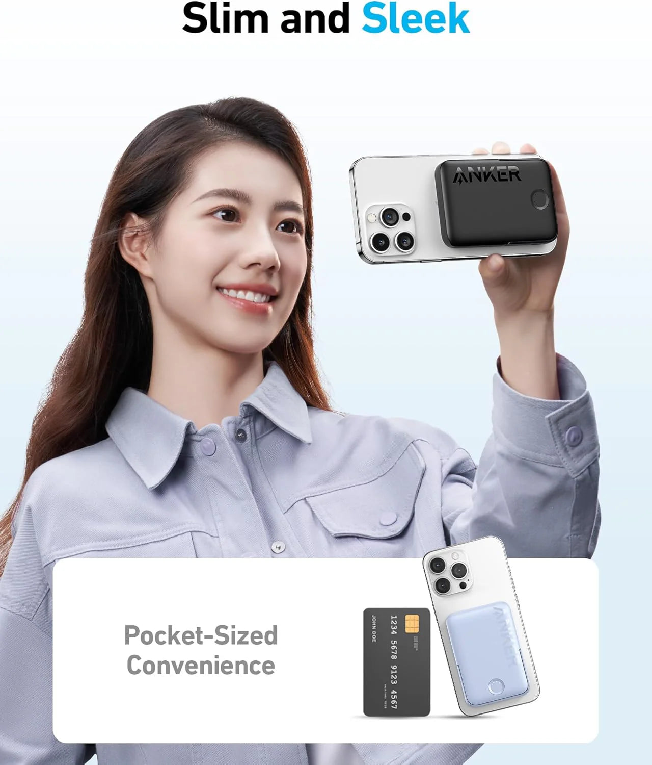 Anker 322 PowerCore MagGo Magnetic Power Bank 5,000mAh — Wireless Charger for iPhone