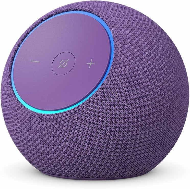 Amazon Echo Dot Max Smart Speaker with Alexa - Graphite - High-Fidelity Audio - Built-in Hub - Ambient Lighting - Motion Detection
