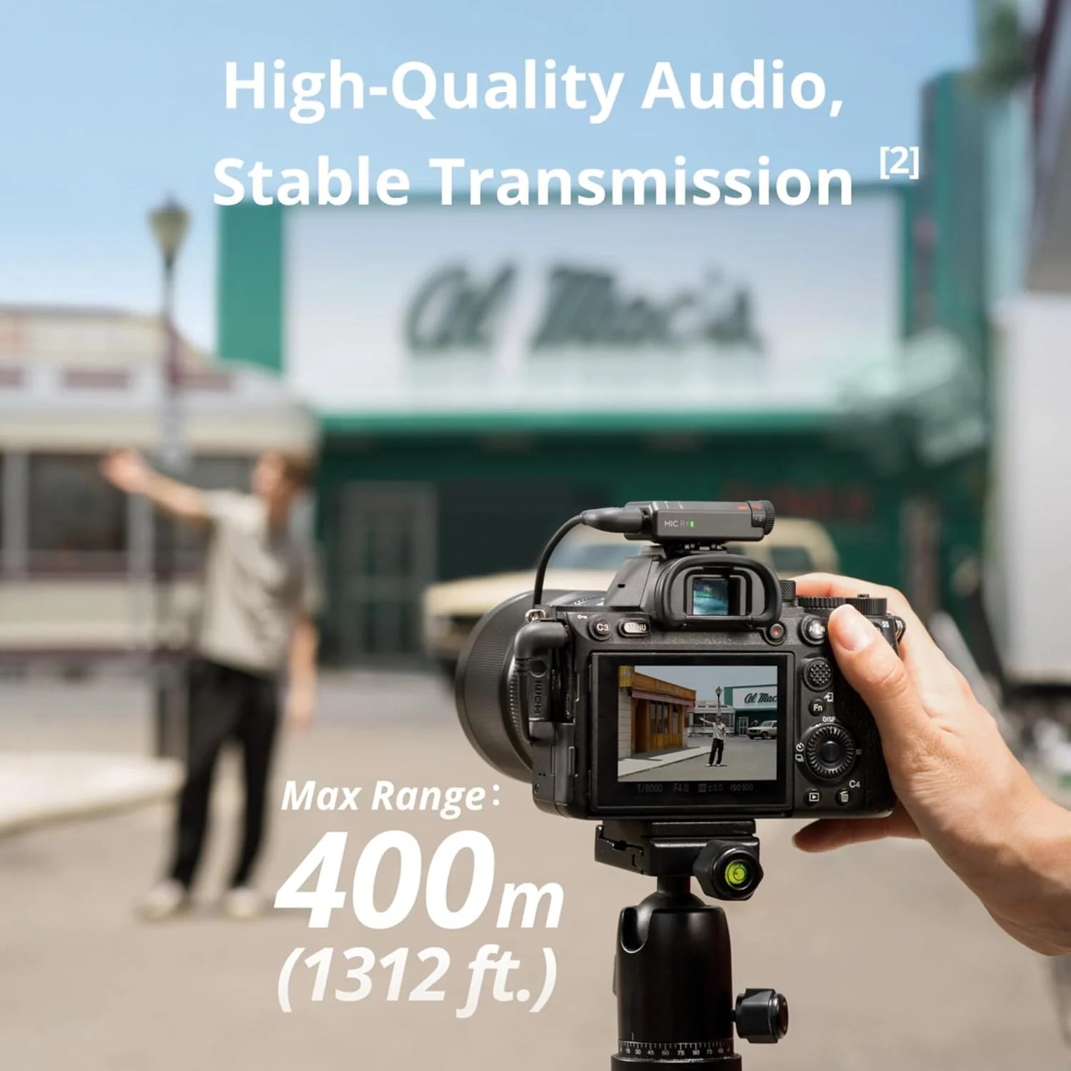ميكروفون لاسلكي DJI Mic Mini (جهاز إرسال 1 + جهاز استقبال 1) - تسجيل صوتي احترافي وصغير الحجم