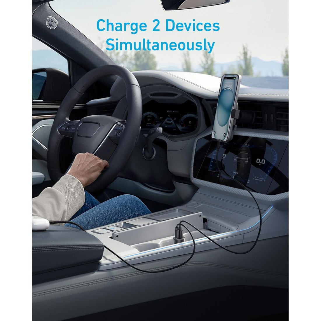 Anker Ultra Compact Dual-Port Car Charger 30W — Fast Charging for Vehicles