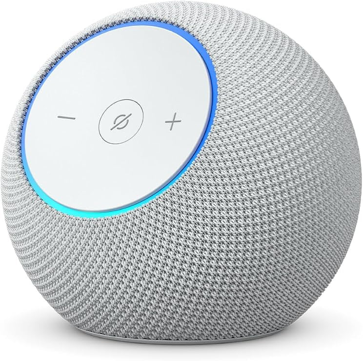 Amazon Echo Dot Max Smart Speaker with Alexa - Graphite - High-Fidelity Audio - Built-in Hub - Ambient Lighting - Motion Detection