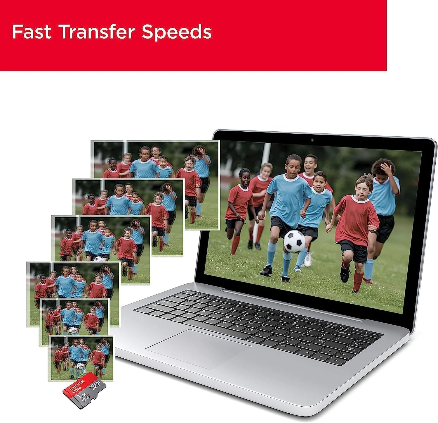 بطاقة ذاكرة SanDisk Ultra microSDXC UHS-I بسعات 64 جيجابايت و 128 جيجابايت و 256 جيجابايت مع محول SD