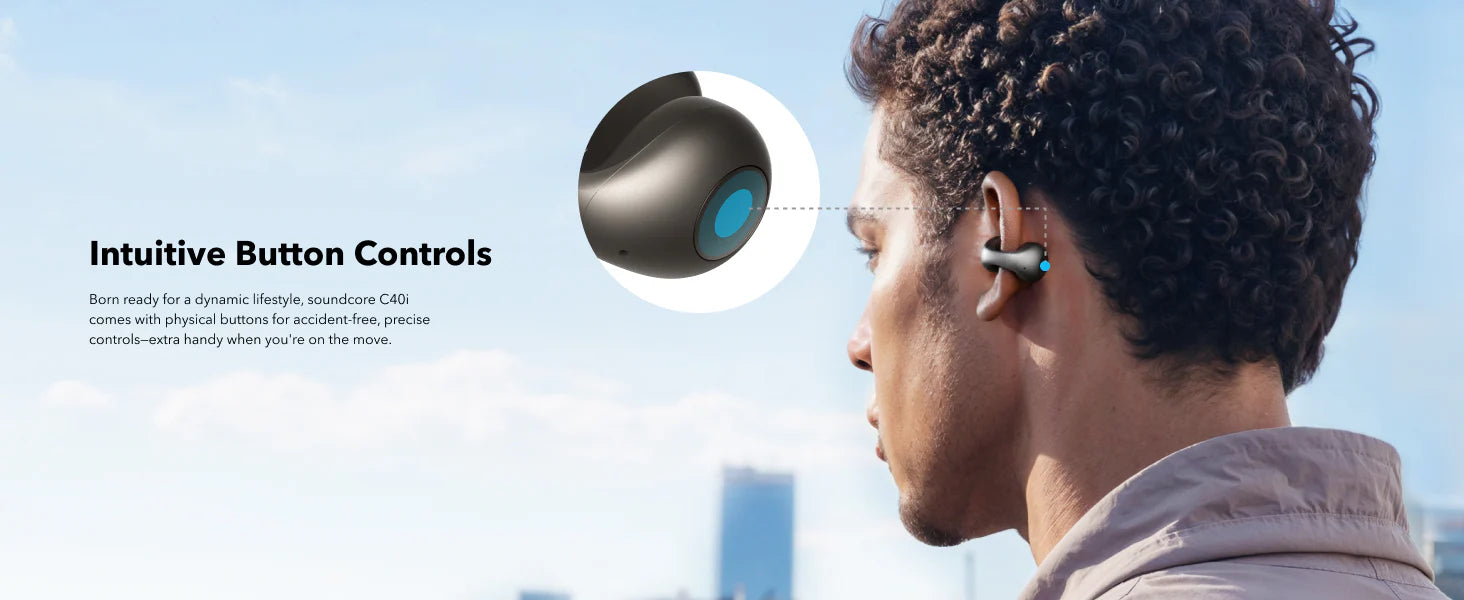 Anker C40iAnkerSoundcore C40i | Flexible and Comfortable Clip-On Earbuds