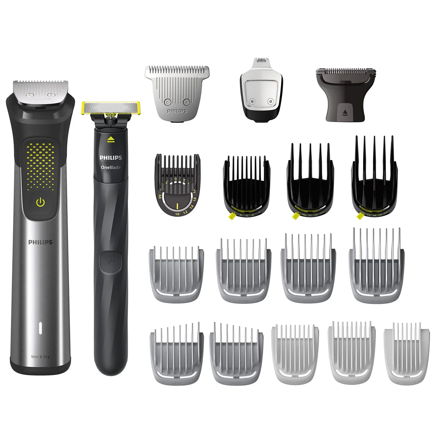 Philips 20-in-1 Grooming Set Series 9000 MG9553/15 - 20-in-1 Grooming Set for Face, Hair & Body