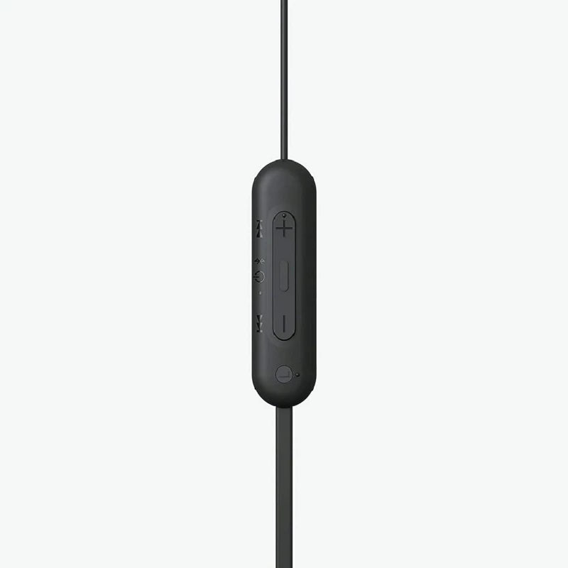 سماعات أذن لاسلكية Sony WI-C100 داخل الأذن - بطارية تدوم 25 ساعة وتصميم حول الرقبة