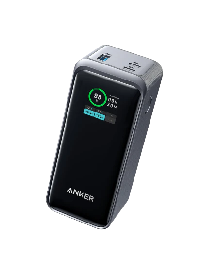 Anker Prime 20,000mAh Power Bank (200W), Ultra-High Capacity Portable Charger with 200W Total Output, 100W Fast Self-Recharge & Smart Digital Display (A1336)