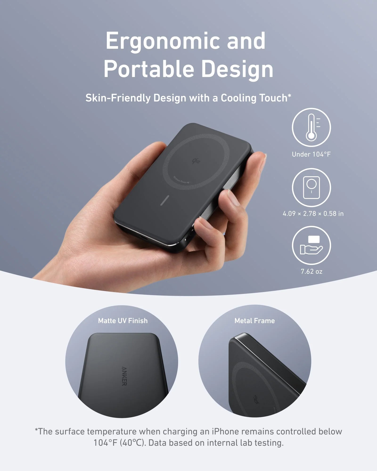 Anker MagGo Power Bank 10,000mAh (Ultra-Slim, 15W Wireless + 30W USB-C)