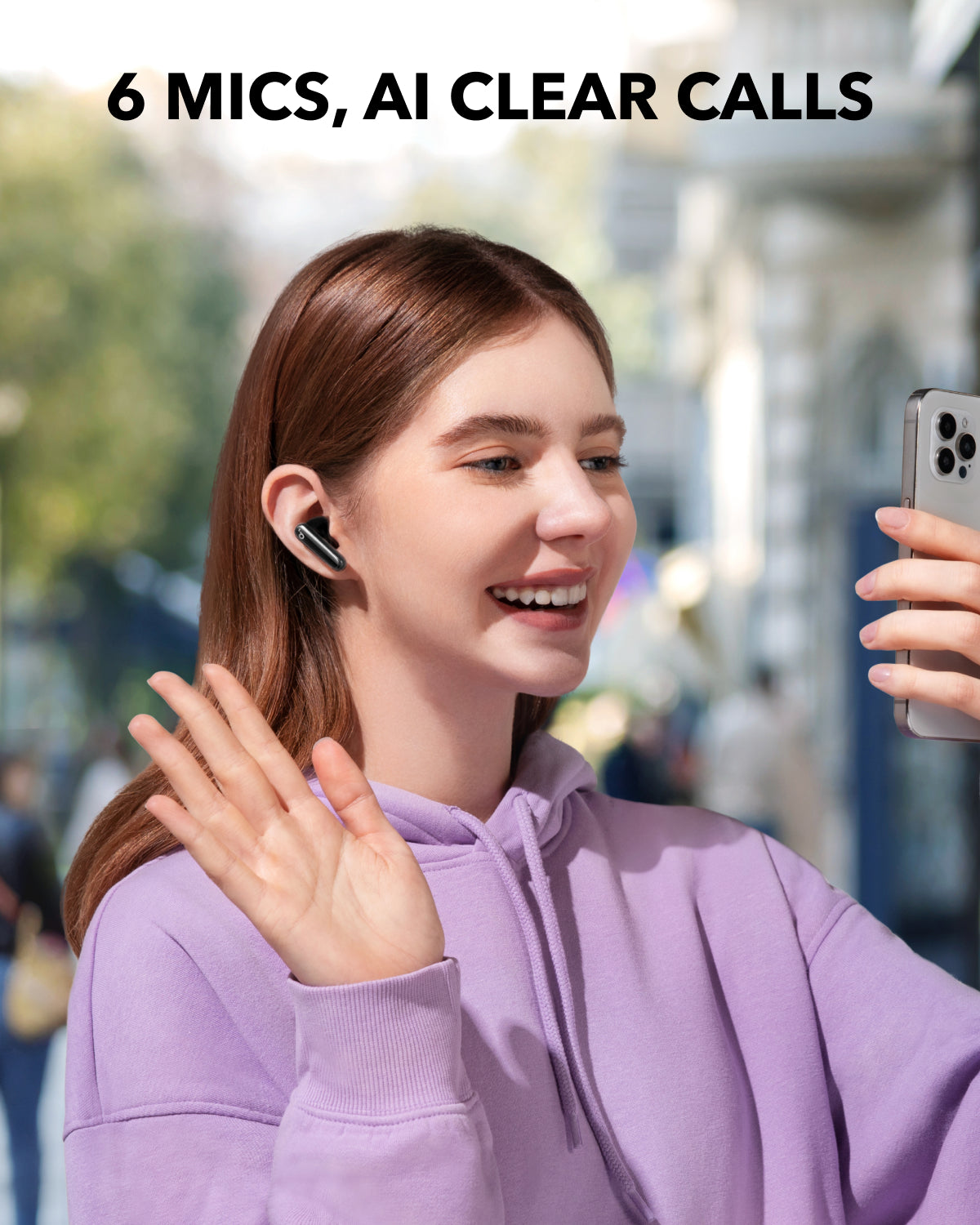 سماعات الأذن اللاسلكية Soundcore P40i True Wireless — تحكم ذكي بالضوضاء وشحن محمول