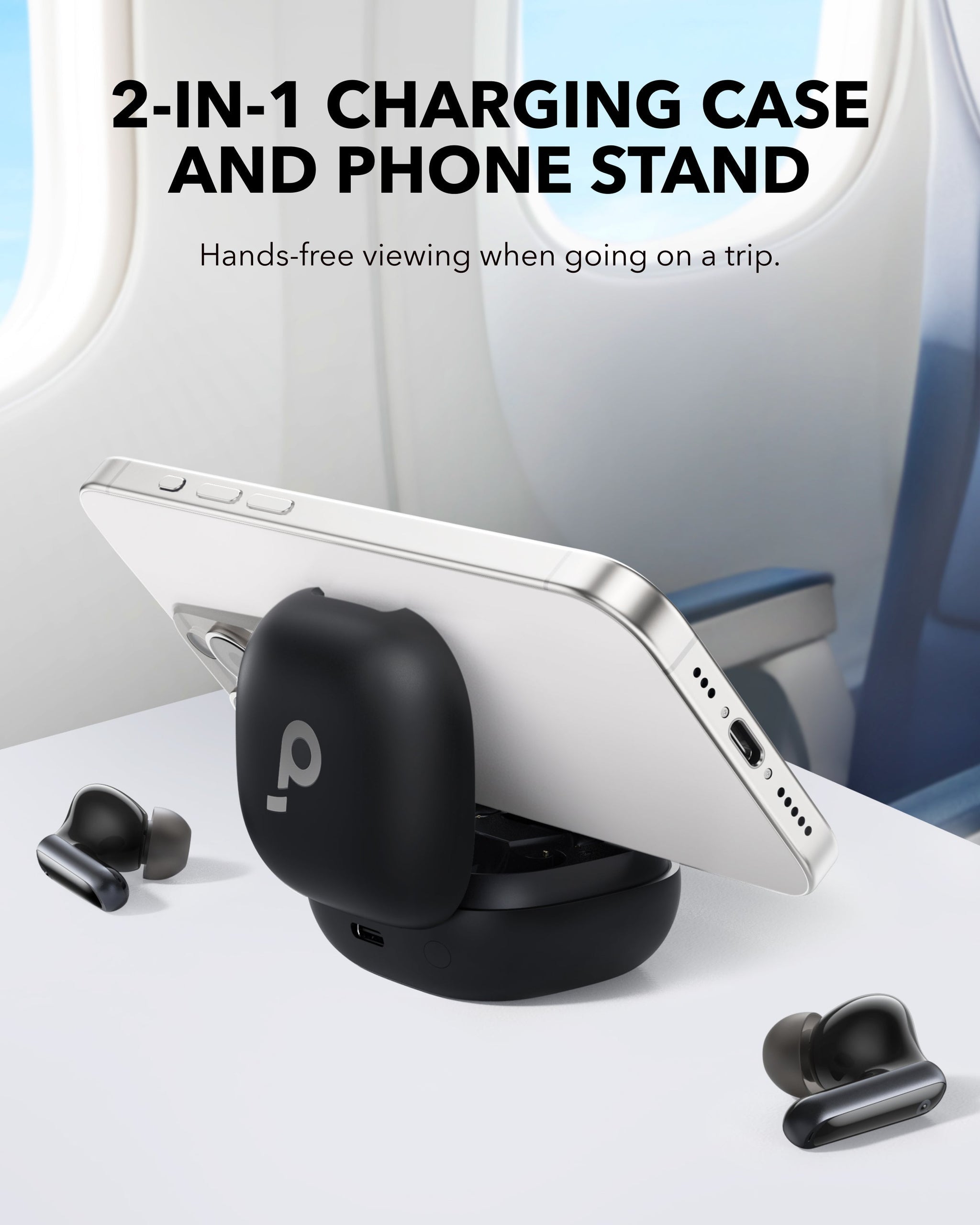 سماعات الأذن اللاسلكية Soundcore P40i True Wireless — تحكم ذكي بالضوضاء وشحن محمول