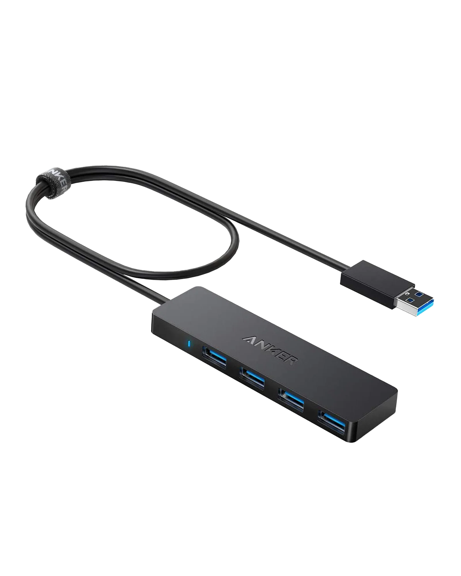 Anker Ultra Slim 4-Port USB 3.0 Data Hub - High-Speed Sync & Compact Design