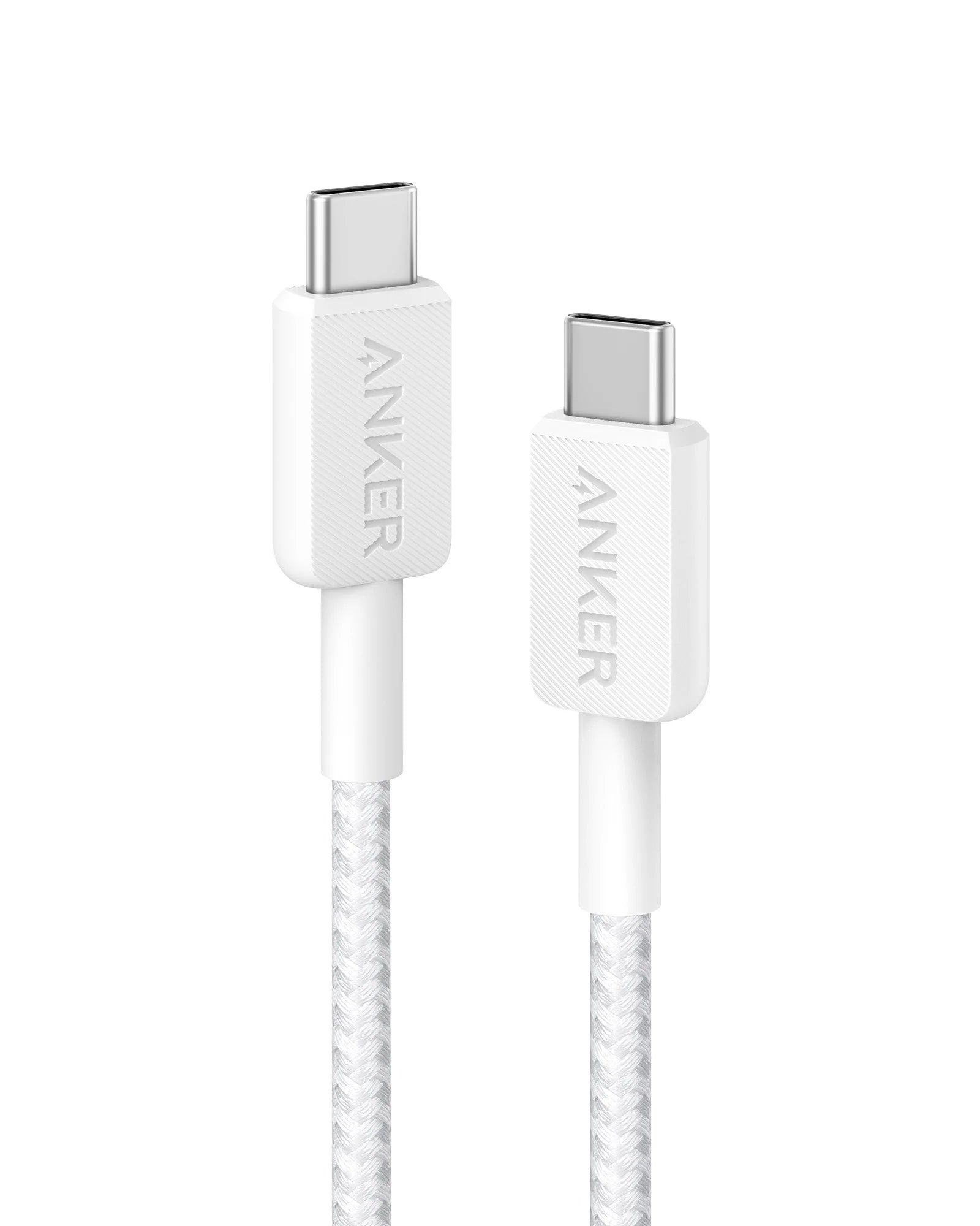 Anker 322 PowerLine USB-C to USB-C Fast Charging Cable (60W, Braided, Durable,3ft)