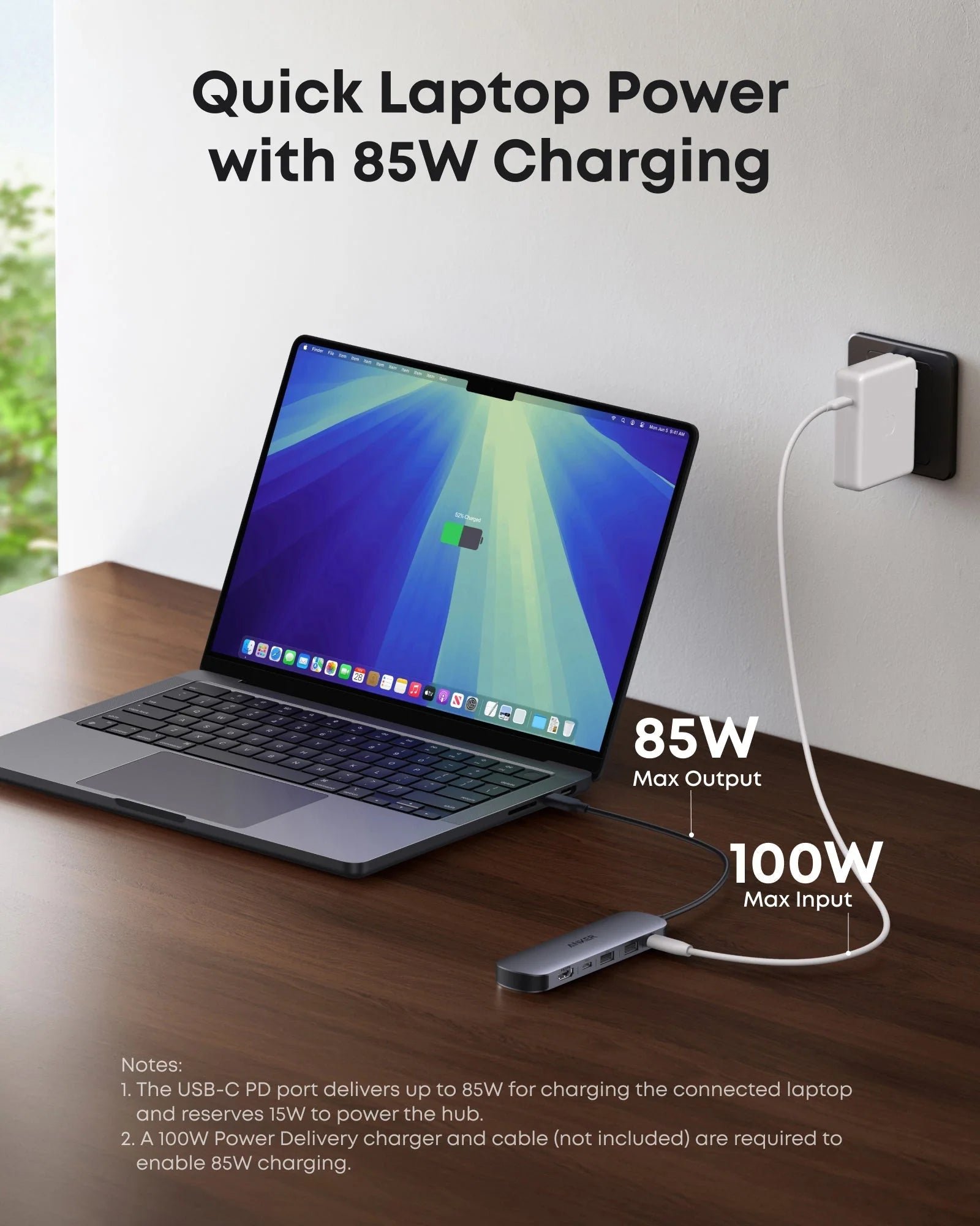 Anker USB-C Hub 7-in-1 Multi-Port Adapter (4K HDMI, 85W Power Delivery)