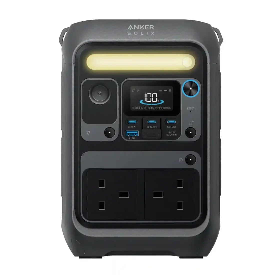 Anker SOLIX C300X Portable Power Station - 288Wh Capacity & 300W AC Output (Compact Shoulder Design)