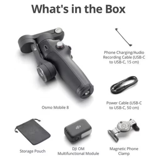 DJI Osmo Mobile 8 — Advanced Smartphone Gimbal with Intelligent Tracking
