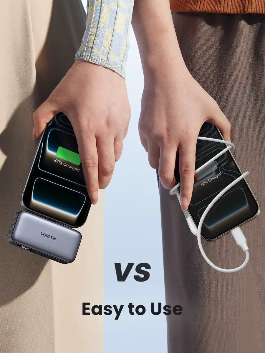Ugreen 5000mAh Power Bank with Built-in USB-C Cable 20W