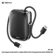 Remax MH136 Power Bank 10000mAh - 22.5W Super Fast Charging, 3C Safety Certified, Ultra-Slim Design