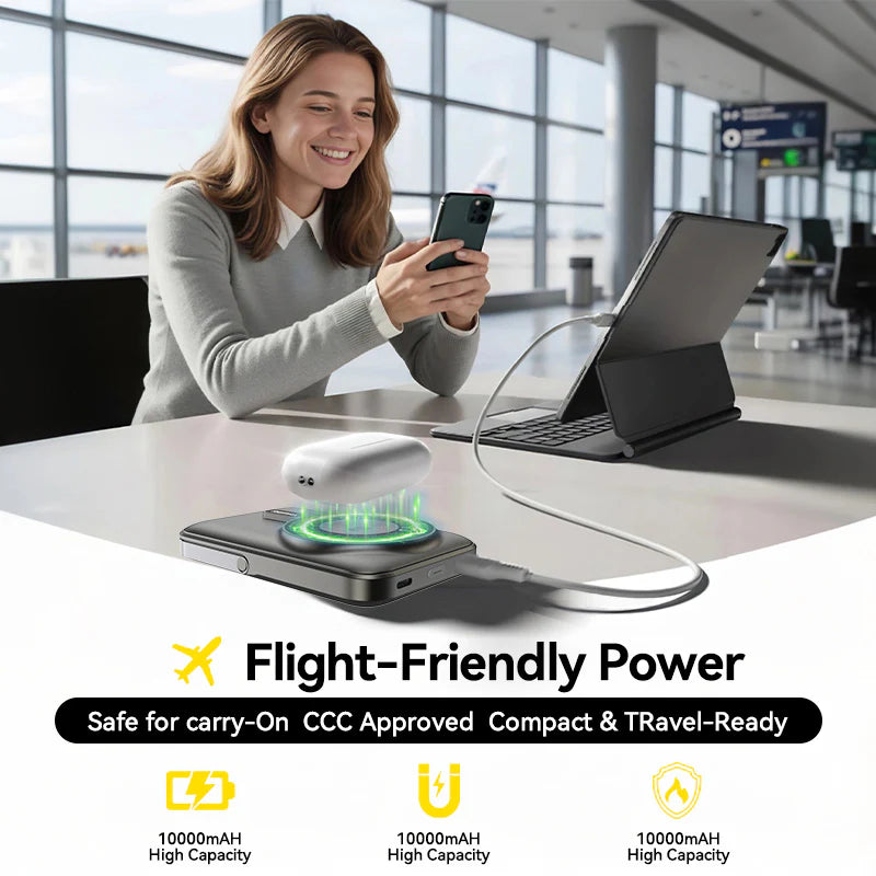 Remax RPP-695 10000mAh Magnetic Wireless Power Bank - 15W Fast Charging