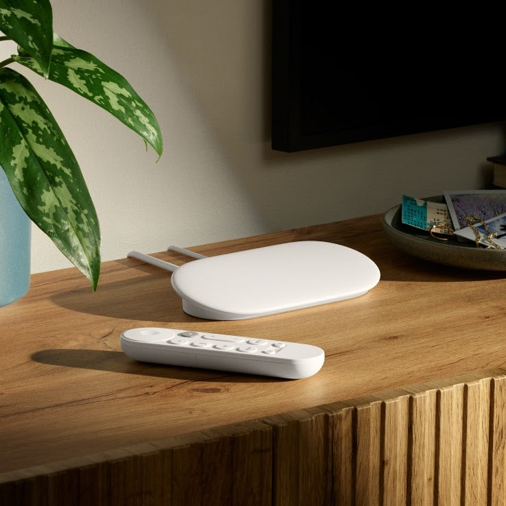 جهاز بث Google TV 4K - بث ذكي مع ريموت تحكم صوتي (32 جيجابايت)