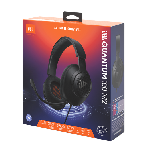 JBL Quantum 100M2 Wired Gaming Headset — Immersive Game Audio