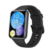 Huawei Watch Fit 2 Smartwatch with 1.74" AMOLED Display, Bluetooth Calling & Healthy Living Management - Midnight Black / Sakura Pink