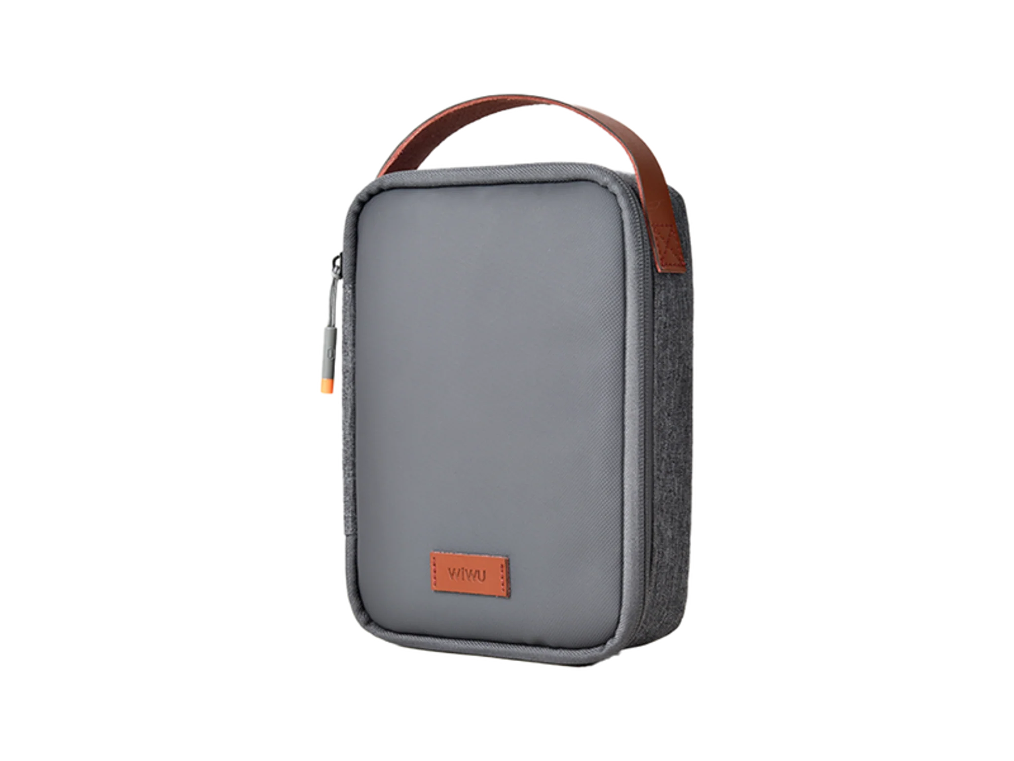 WiWU Minimal Tech Pouch - Slim Travel Electronics Organizer - Waterproof & Portable