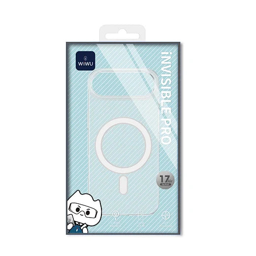 WiWU YXK-207 Pro Invisible Magnetic Clear Case — Ultra-Slim Anti-Yellow Magnetic Protective Case for iP17 Series
