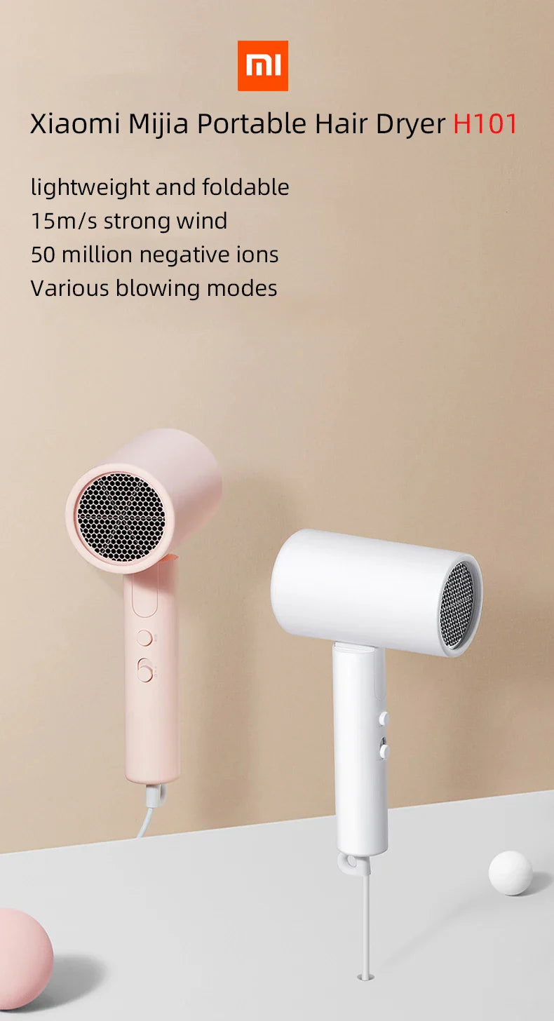 Xiaomi Compact Hair Dryer H101 — Lightweight Drying for Everyday Use