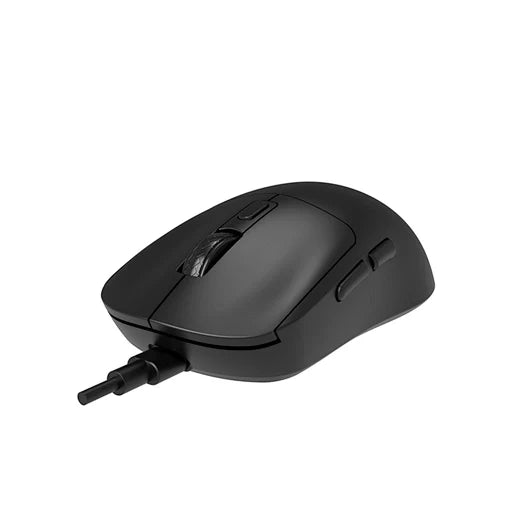 ماوس مكتبي سلكي WiWU MW111 USB 2.0 - مستشعر بصري 1200 نقطة لكل بوصة - أزرار نقر صامتة - تصميم مريح - كابل متين بطول 1.5 متر - أسود