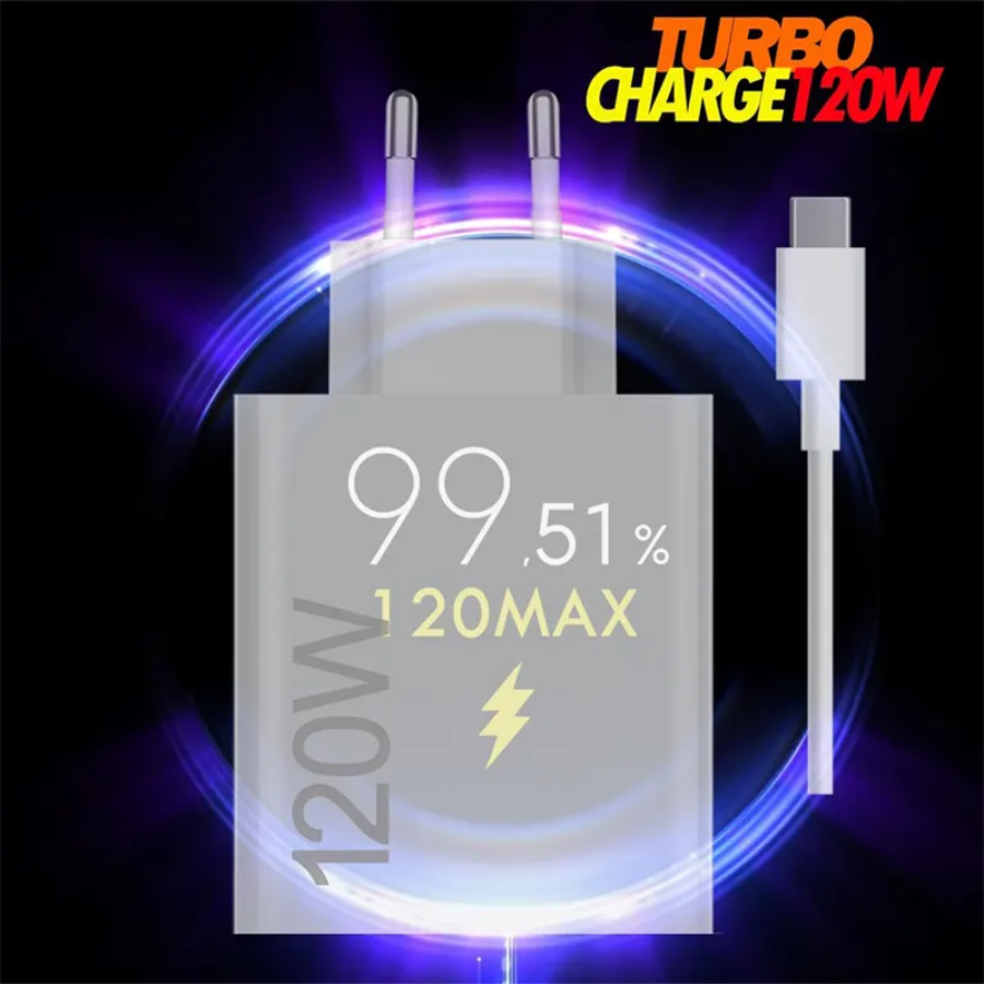 Xiaomi 120W Charging Combo (Type-A) - Ultra-Fast Wall Charger with USB-C Cable