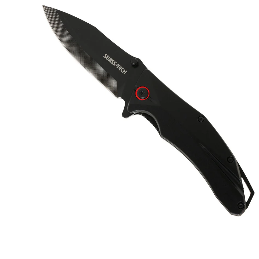 Swiss Tech 10cm Carbon Steel Outdoor Knife (ST012005) - Heavy-Duty Survival & Camping Tool