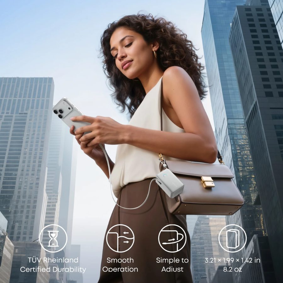Anker Nano Power Bank 10,000mAh (A1638H21) - 45W Ultra-Fast PD Charging with Built-In USB-C Cable