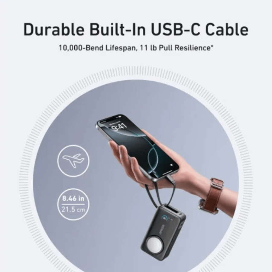 Anker MagGo Power Bank 10,000mAh (A1657H1) - Compatible Wireless Charging with 35W USB-C PD