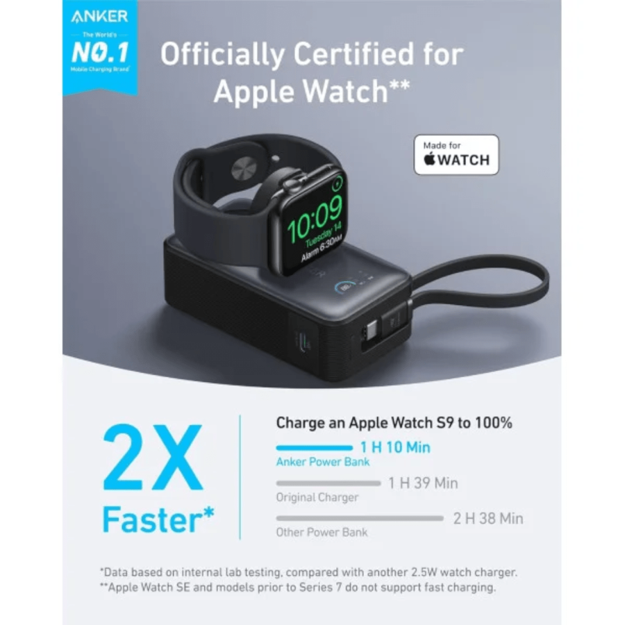 Anker MagGo Power Bank 10,000mAh (A1657H1) - Compatible Wireless Charging with 35W USB-C PD